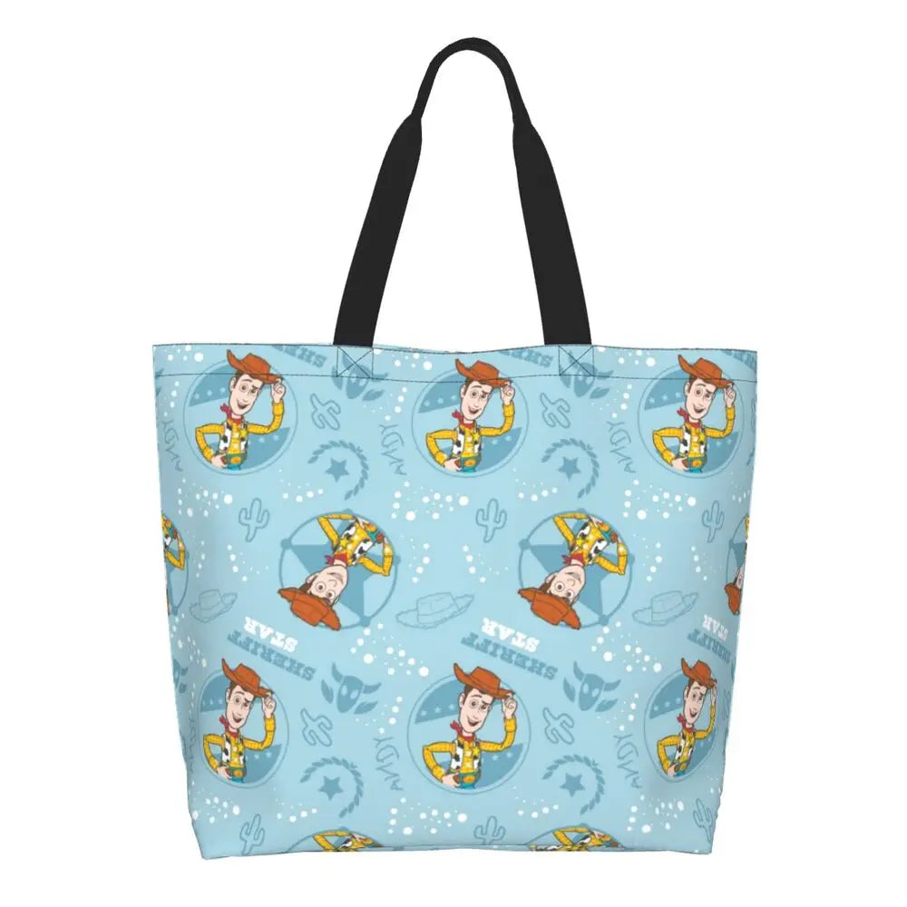 Toy Story Cowboy Woody Suit Shopping Tote Bags