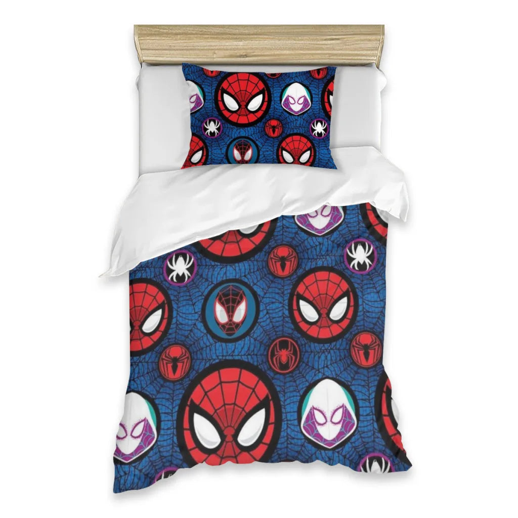 Marvel SpiderMan Single Bed Sheets Set  Complete Case Single Linen Quilt Cover