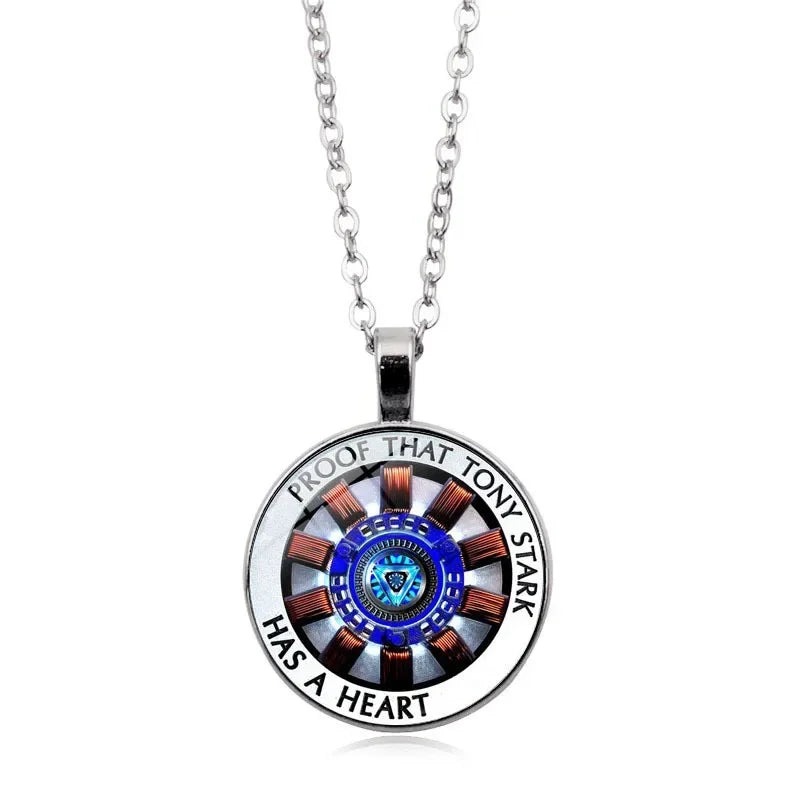 Disney Marvel Ironman ARC-REACTOR Tony Stark Necklace Avengers