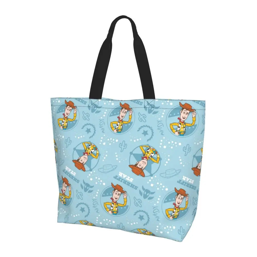 Toy Story Cowboy Woody Suit Shopping Tote Bags