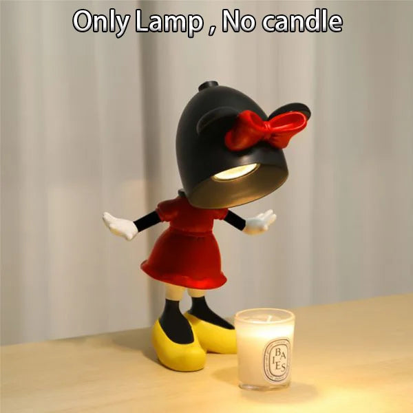 Disney Mickey Mouse Minnie Mouse Action Figures Toys Night Light