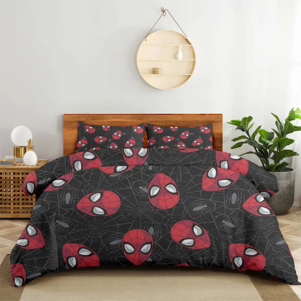 Spiderman Marvel Double Bed Sheets Set Complete