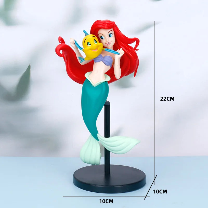 22cm Disney Princess Mermaid Ariel PVC Figures