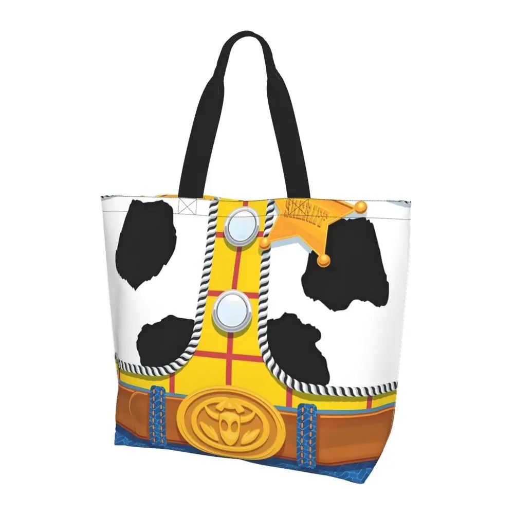 Toy Story Cowboy Woody Suit Shopping Tote Bags