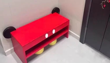 Mickey's shoe cabinet