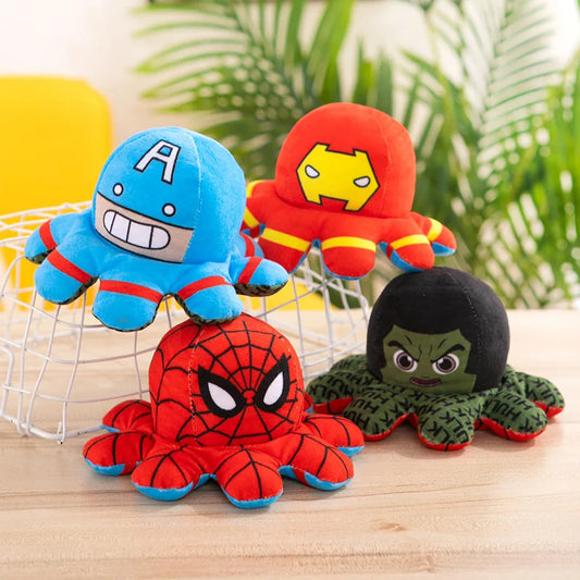 Marvel Plush Doll Avengers Spiderman Iron Man Captain America Hulk Octopus