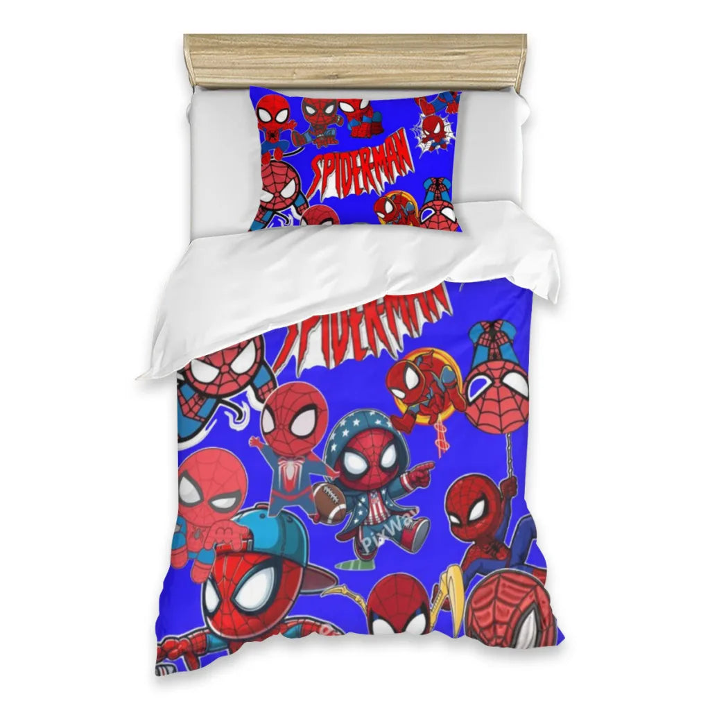 Marvel SpiderMan Single Bed Sheets Set  Complete Case Single Linen Quilt Cover