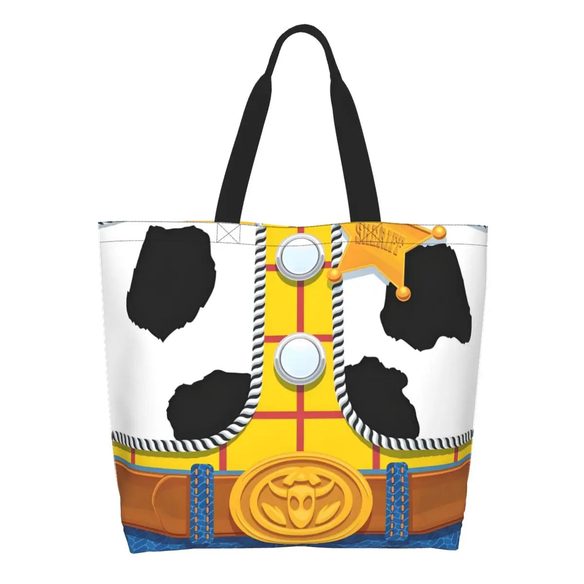 Toy Story Cowboy Woody Suit Shopping Tote Bags