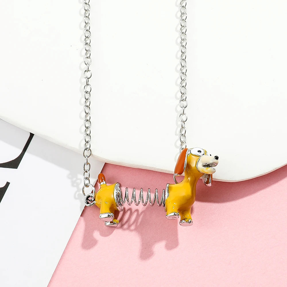 Disney Toy Story Necklace Cute Cartoon Figure Slinky Dog