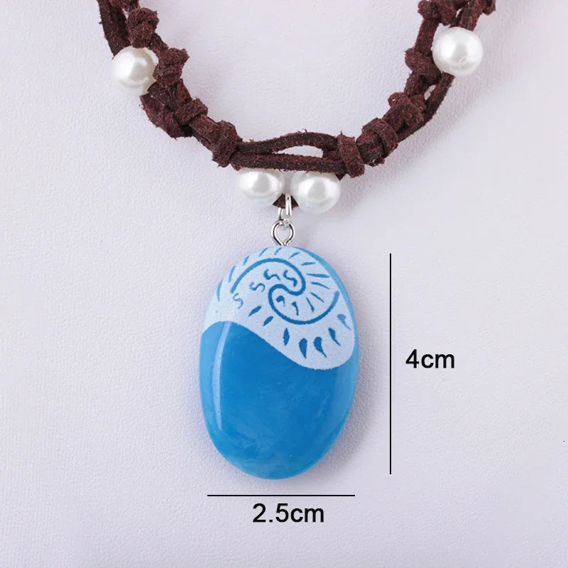 Moana Pendant Necklaces Polynesia Ocean Princess