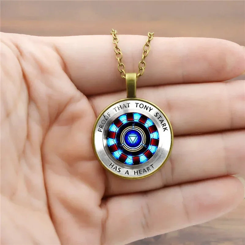 Disney Marvel Ironman ARC-REACTOR Tony Stark Necklace Avengers