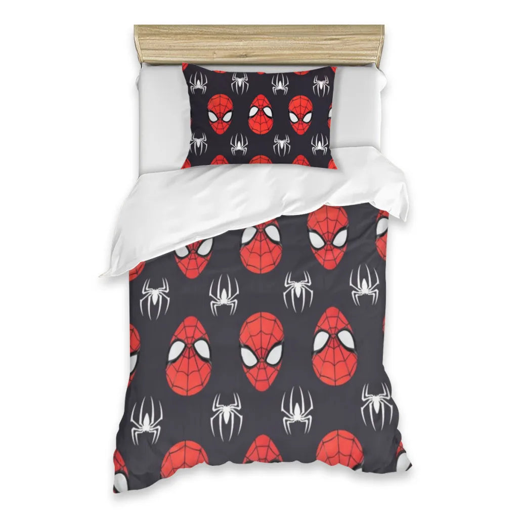 Marvel SpiderMan Single Bed Sheets Set  Complete Case Single Linen Quilt Cover