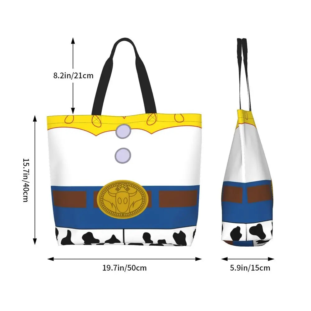 Toy Story Cowboy Woody Suit Shopping Tote Bags