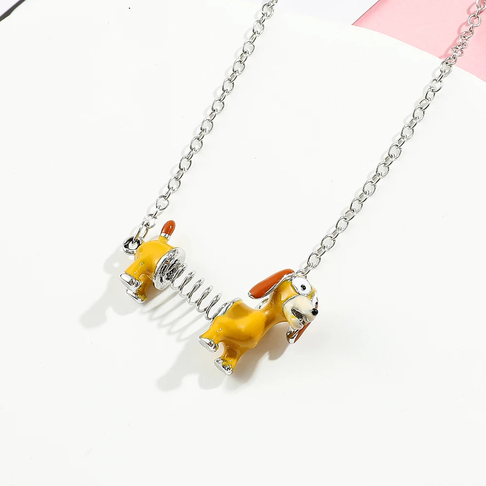 Disney Toy Story Necklace Cute Cartoon Figure Slinky Dog