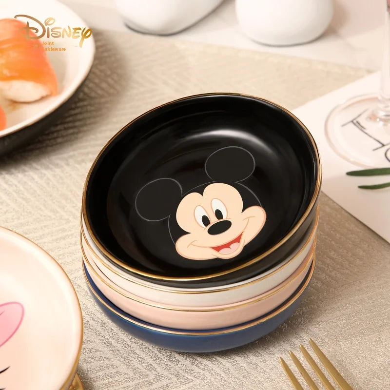 Disney Mickey Minnie Donald Duck Daisy Duck Cartoon Cute Round Dipping Dish