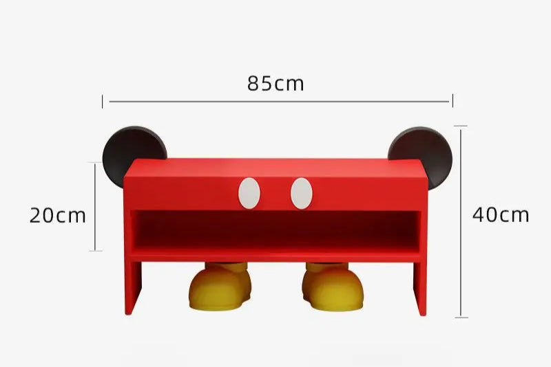 Mickey's shoe cabinet