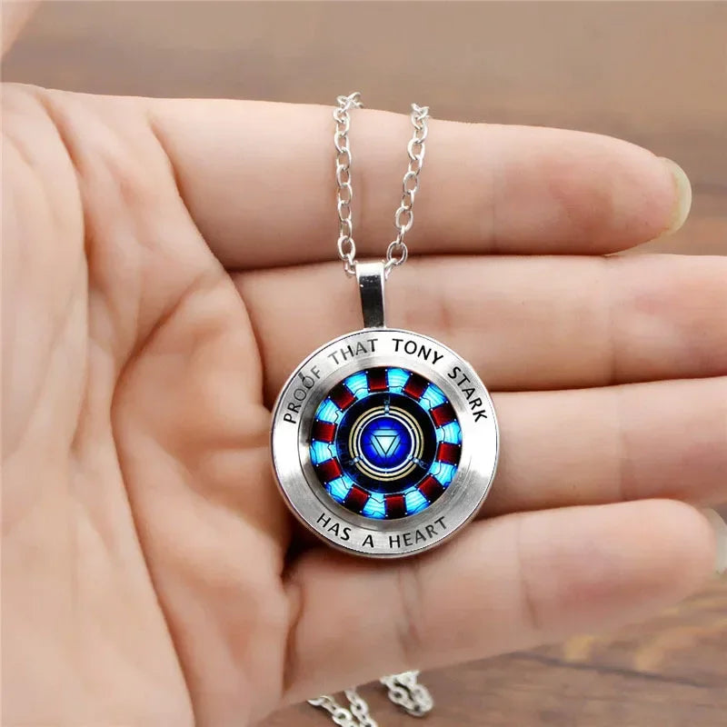 Disney Marvel Ironman ARC-REACTOR Tony Stark Necklace Avengers