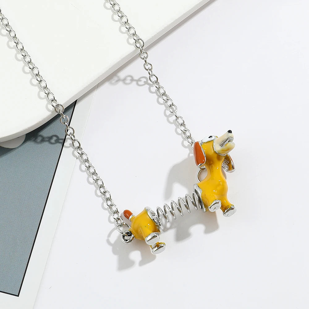 Disney Toy Story Necklace Cute Cartoon Figure Slinky Dog