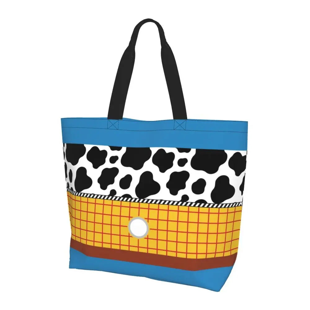 Toy Story Cowboy Woody Suit Shopping Tote Bags