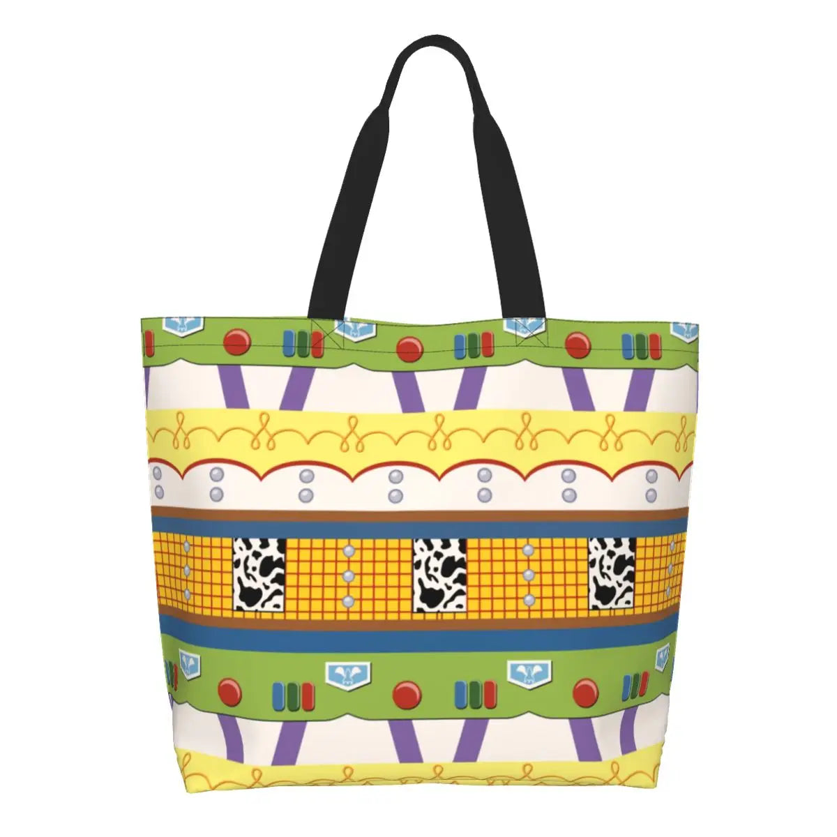 Toy Story Cowboy Woody Suit Shopping Tote Bags