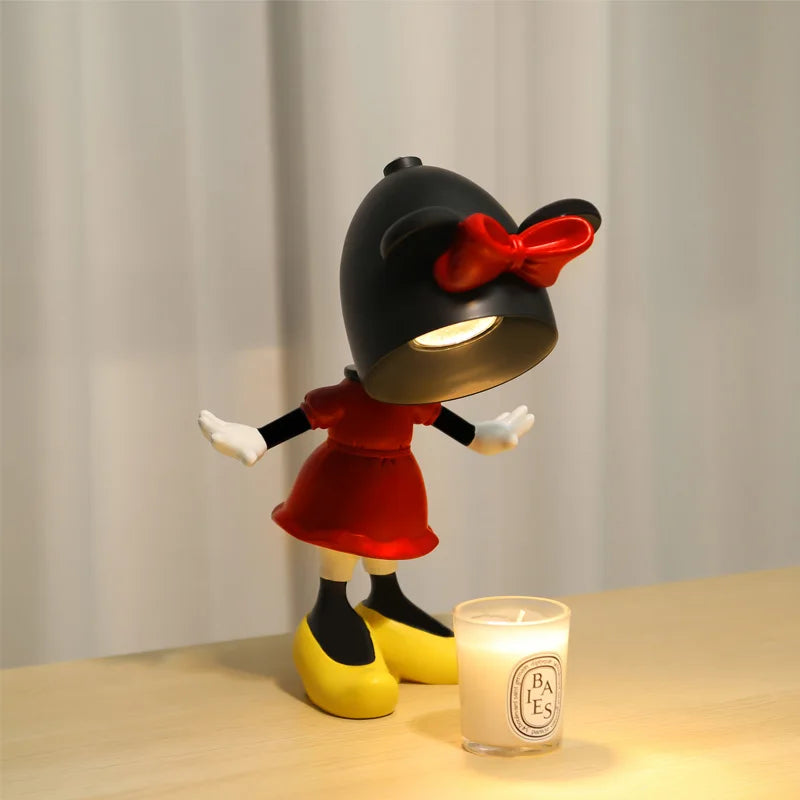 Disney Mickey Mouse Minnie Mouse Action Figures Toys Night Light