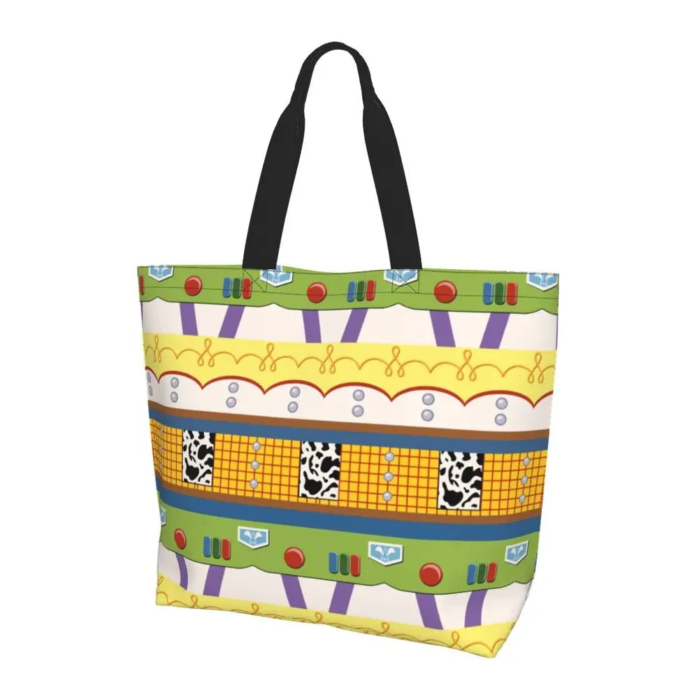 Toy Story Cowboy Woody Suit Shopping Tote Bags