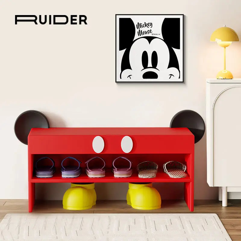 Mickey's shoe cabinet