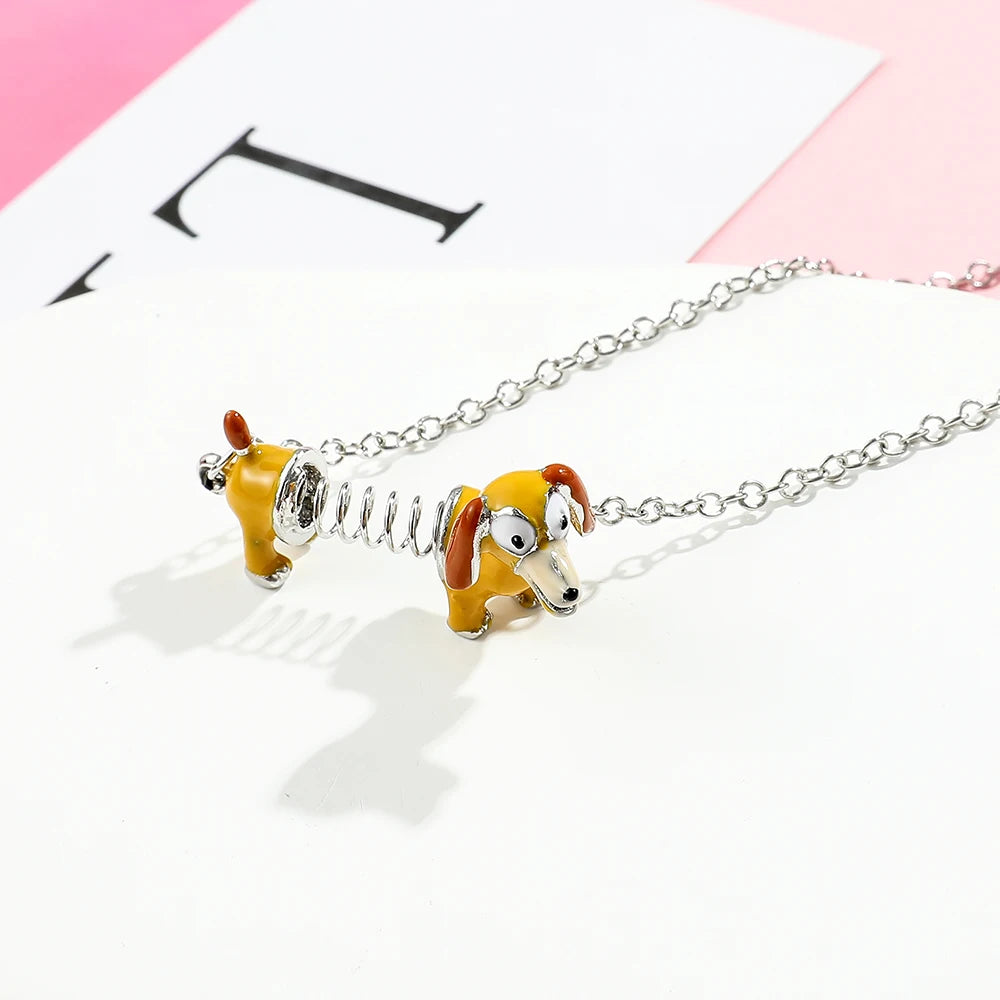 Disney Toy Story Necklace Cute Cartoon Figure Slinky Dog