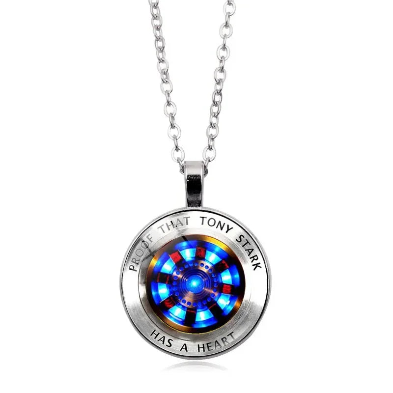 Disney Marvel Ironman ARC-REACTOR Tony Stark Necklace Avengers