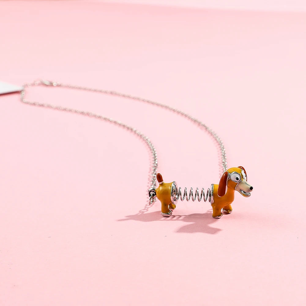 Disney Toy Story Necklace Cute Cartoon Figure Slinky Dog