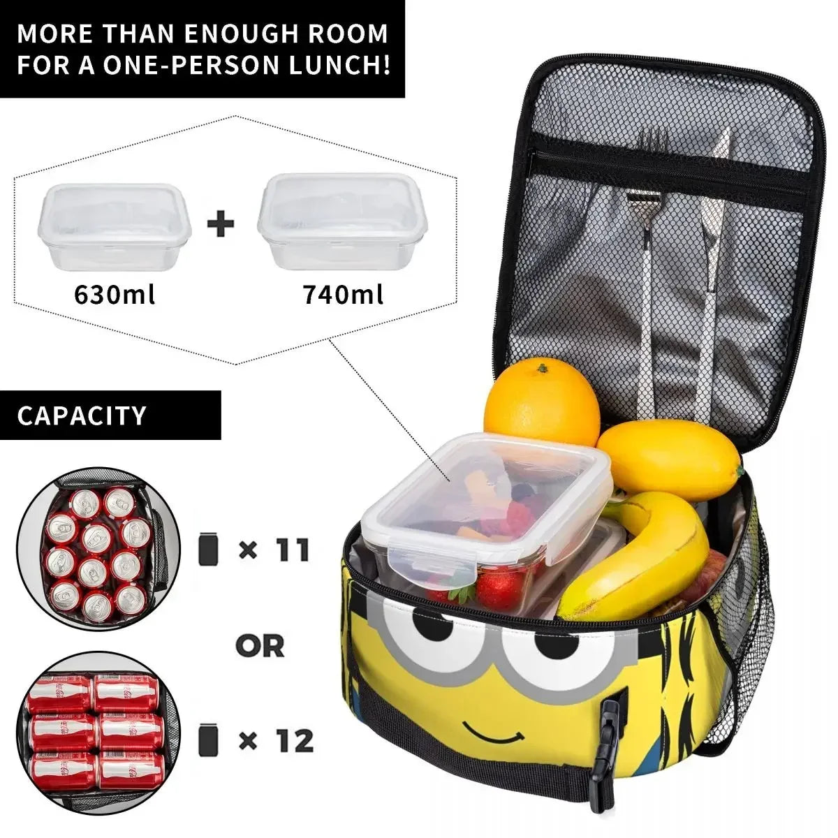 Minions Lunch Bags Cooler Bag Lunch