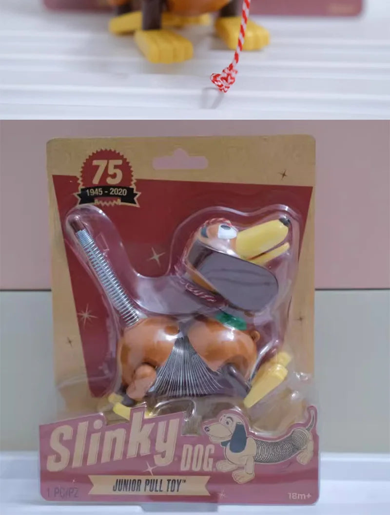 Disney Pixar Toy Story Slinky Dog Action Figures Toys Sheepherder Stretch Slinky Dog Woody Figure Model Dolls Gifts for Kids