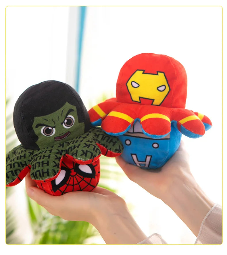 Marvel Plush Doll Avengers Spiderman Iron Man Captain America Hulk Octopus