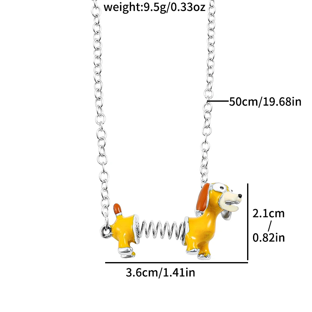 Disney Toy Story Necklace Cute Cartoon Figure Slinky Dog