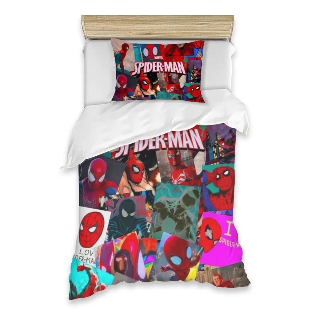 Marvel SpiderMan Single Bed Sheets Set  Complete Case Single Linen Quilt Cover