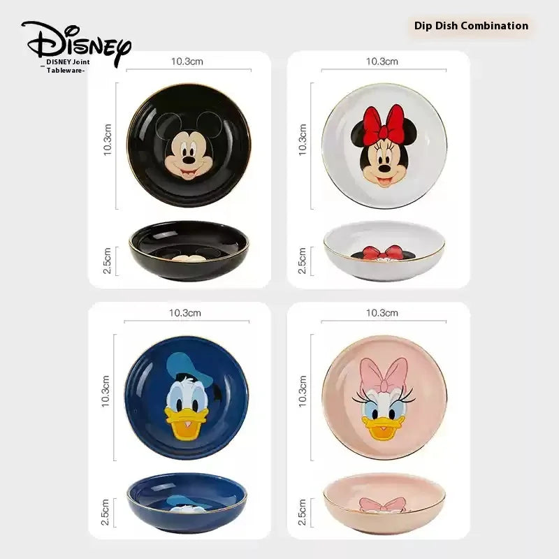 Disney Mickey Minnie Donald Duck Daisy Duck Cartoon Cute Round Dipping Dish