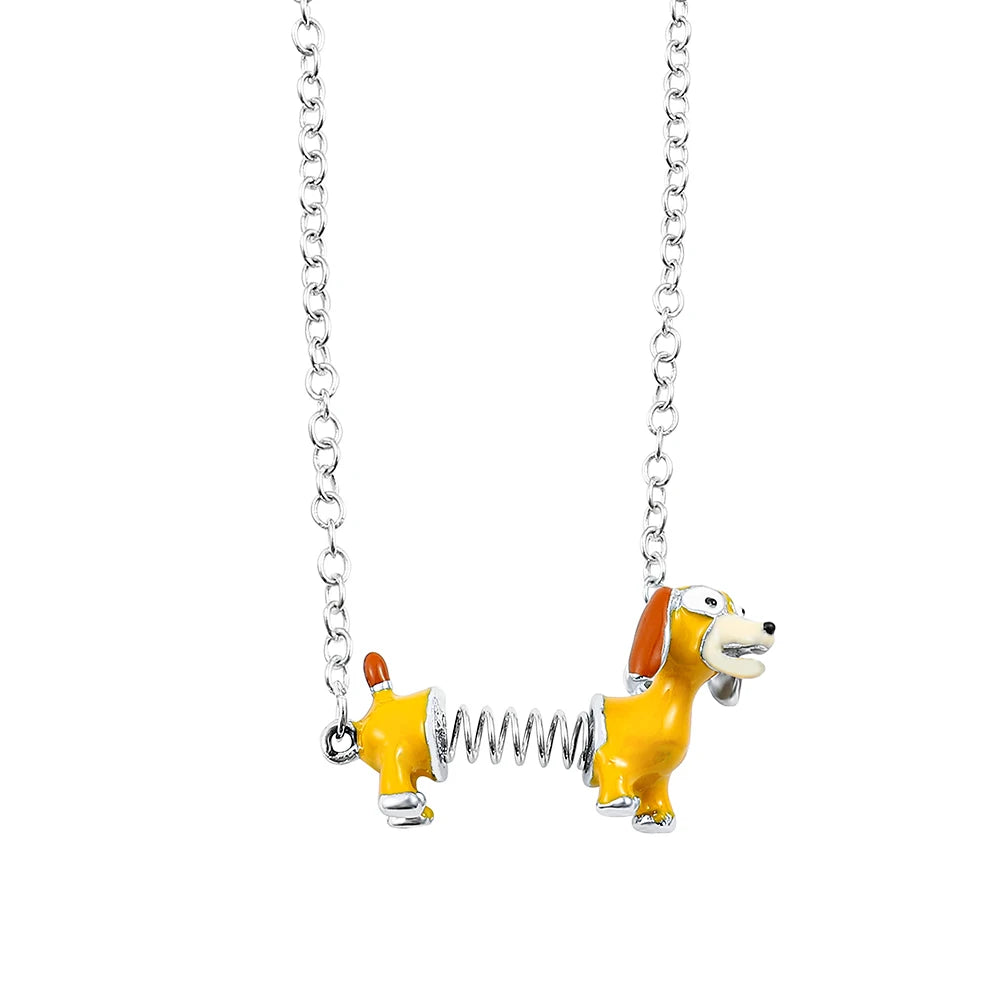 Disney Toy Story Necklace Cute Cartoon Figure Slinky Dog