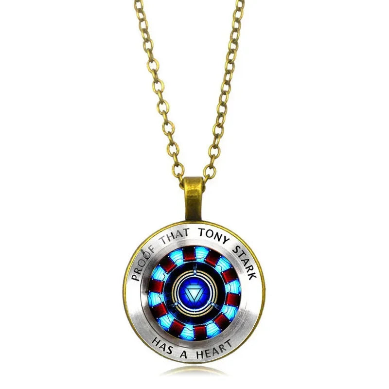 Disney Marvel Ironman ARC-REACTOR Tony Stark Necklace Avengers