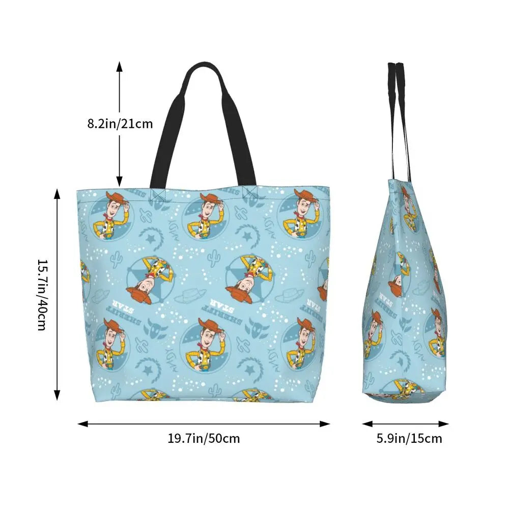 Toy Story Cowboy Woody Suit Shopping Tote Bags