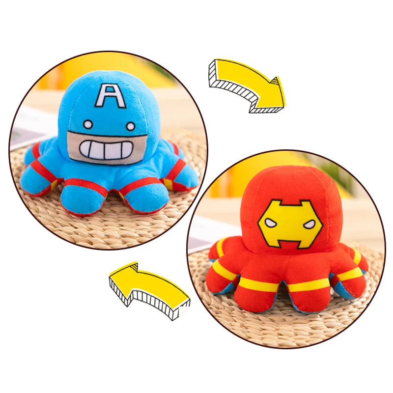 Marvel Plush Doll Avengers Spiderman Iron Man Captain America Hulk Octopus